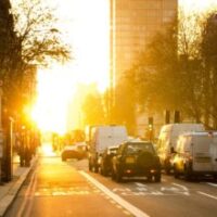 morning morning drive in the city